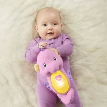 Fisher-Price Soothe & Glow Seahorse, Pink, With Lights & Sounds