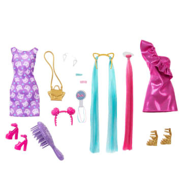 Barbie Fun & Fancy Muñeca Cabello Rosa Lacio