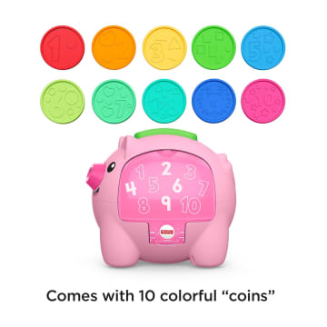 Fisher-Price Laugh & Learn Count & Rumble Piggy Bank, Musical Baby Toy
