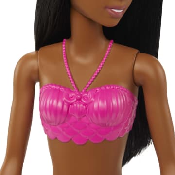Barbie Fantasía Muñeca Sirena Aleta Morada con Rosa