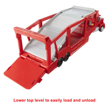 Disney And Pixar Cars Mack Hauler Truck With Ramp, 13-Inch 12-Car Carrier