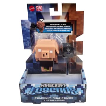 Minecraft Legends Figura de Brinquedo Fidget Piglin Anão com Mace de 3.25"