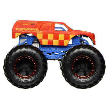 Hot Wheels Monster Trucks Vehículo de Juguete Color Shifter Demo Derby Escala 1:64