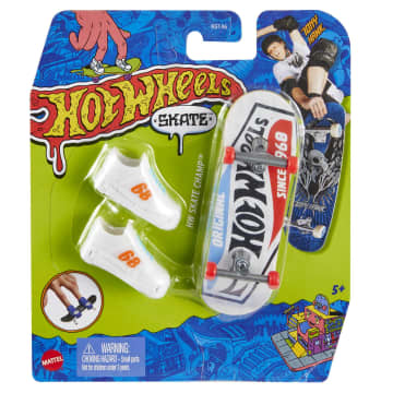 Hot Wheels Skate Vehículo de Juguete Patineta SKATE CHAMP™ con Tenis