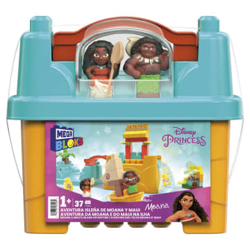 Mega Bloks Disney Juguete de Construcción Aventura isleña de Moana y Maui