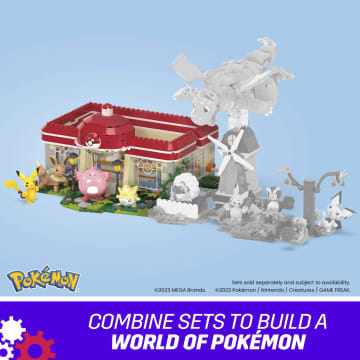 MEGA Pokémon Building Toy Kit, Forest Pokémon Center (648 Pieces) With 4 Action Figures - Imagem 6 de 6