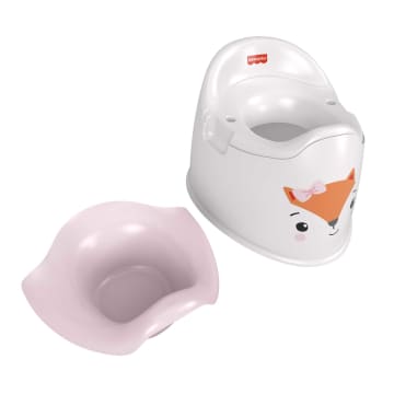 Fisher-Price Friendly Fox Potty Toddler Toilet Training Chair With Removable Bowl, 2 Pieces