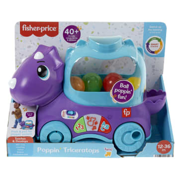 Fisher-Price Tricératops à Boules Rebondissantes - Version Anglaise et Française