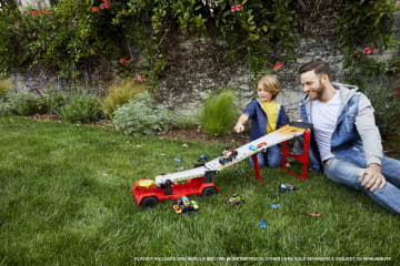 Hot Wheels Monster Trucks Downhill Race & Go Play Set