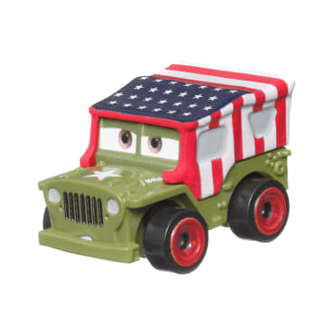 Cars de Disney y Pixar Minis Corredores Vehículo de Juguete Mini American Flag Sarge