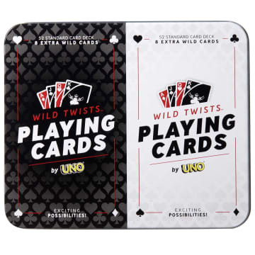 Wild Twists Playing Cards By UNO Brand 2-Pack In Tin