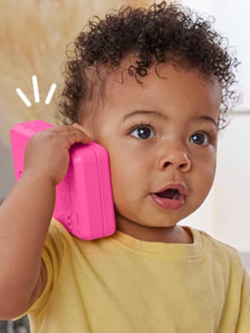Fisher-Price Aprender e Brincar Brinquedo para Bebês Telefone Deluxe De Aprendizagem Rosa - Imagen 2 de 7