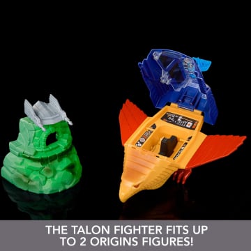 Masters Of The Universe Origins Toy, Talon Fighter Vehicle And Point Dread Accessories