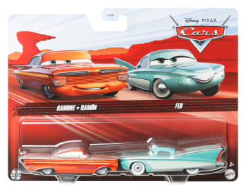 Carros da Disney e Pixar Diecast Veículo de Brinquedo Pacote de 2 Flo & Ramone