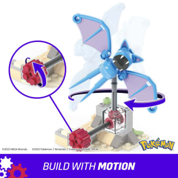 MEGA Pokémon Building Toy Kit Zubat's Midnight Flight (61 Pieces) For Kids