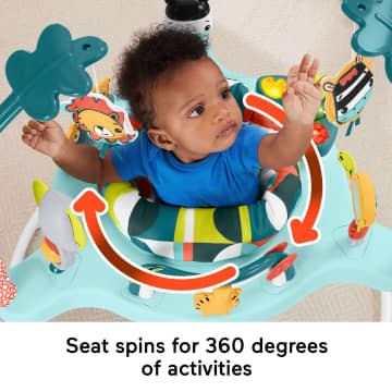 Fisher-Price Colorful Corners Jumperoo Baby Activity Center With Lights Music And Sounds