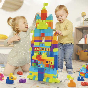 MEGA BLOKS Toy Blocks Even Bigger Building Bag With Storage (300 Pieces) For Toddler - Image 3 of 6
