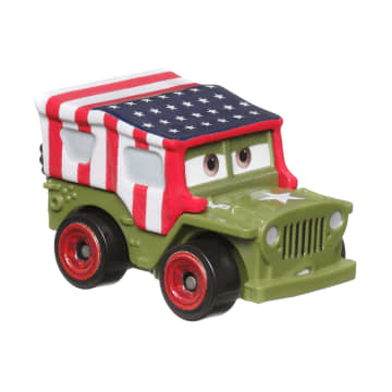 Cars de Disney y Pixar Minis Corredores Vehículo de Juguete Mini American Flag Sarge