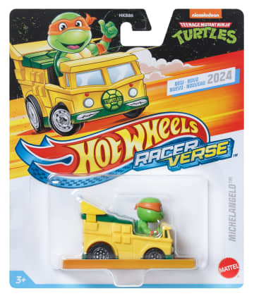 Hot Wheels RacerVerse Veículo de Brinquedo Michelangelo (Tartarugas Ninja)