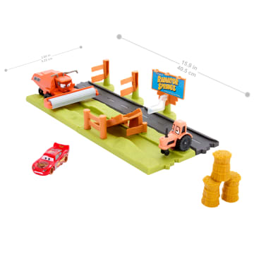 Disney And Pixar Cars Frank Escape & Stunt Race Playset With Lightning Mcqueen Toy Car - Image 5 of 6
