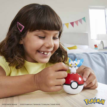 MEGA Pokémon Jogo de Construção Pokébola Colecionável do Pachirisu - Imagen 2 de 6