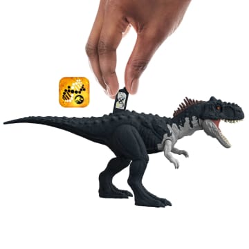 Jurassic World Dinosaurio de Juguete Rajasaurus Gris Ruge y Ataca