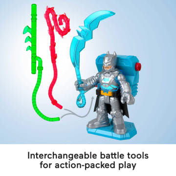 Imaginext DC Super Friends Batman Battle Multipack, 9-Piece Figure Set With Lights For Preschool Kids