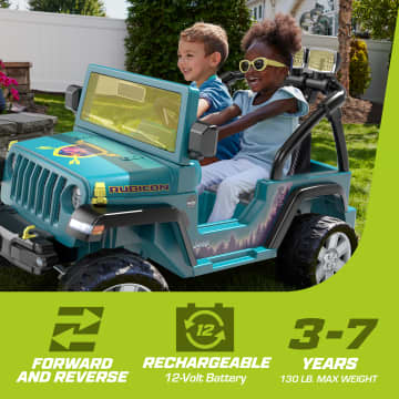 Power Wheels Camping Jeep Wrangler Ride-On Toy With Pretend Food & Lights, Preschool Toy