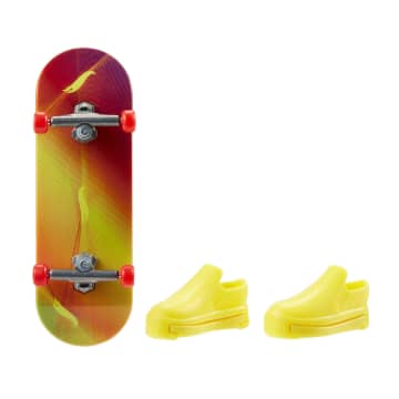 Hot Wheels Skate Veículo de Brinquedo Skateboard COLOR WAVE™ com Tênis
