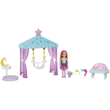 Barbie-La Tête Dans Les Étoiles-Coffret Avec Poupée Chelsea et Chat