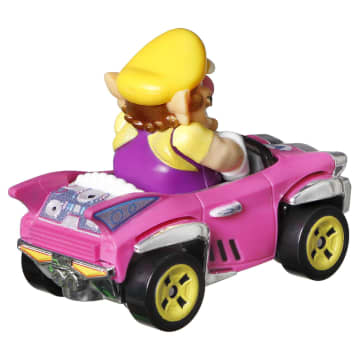 Hot Wheels Mario Kart Veículo de Brinquedo Wario Badwagon - Image 3 of 4