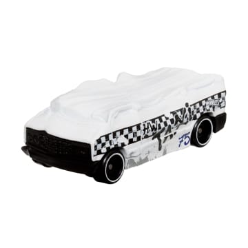 Hot Wheels Monster Trucks Veículo de Brinquedo Taxi Die Cast Blind Sided Taxi Crushed