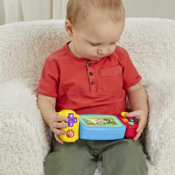 Fisher-Price Ríe y Aprende Juguete para Bebés Videojuego Portátil Aprende Conmigo