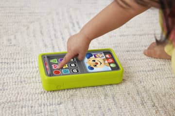 Fisher-Price Ríe y Aprende Juguete para Bebés Smartphone Deluxe de Aprendizaje Verde