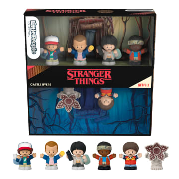Little People Collector Figura de Brinquedo Pacote do Stranger Things Castelo de Byers