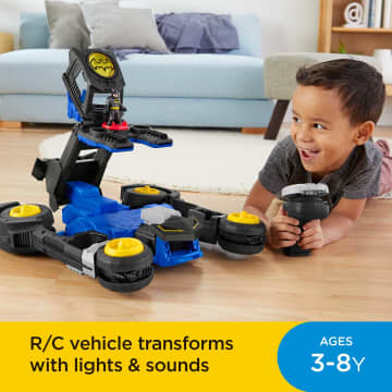 Imaginext DC Super Friends Batman Transforming Batmobile Remote Control Car With Lights & Sounds