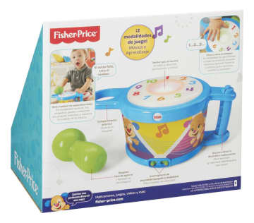 Fisher-Price Ríe y Aprende Juguete para Bebés Tambor Canta Conmigo