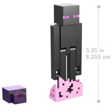 Minecraft Action Figures & Accessories Collection, 3.25-in Scale & Pixelated Design (Characters May Vary)