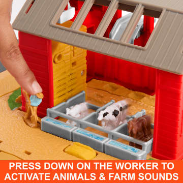 Matchbox Playset, Action Drivers Farm Adventure With 1:64 Scale Tractor & 6 Accessories - Image 3 of 6