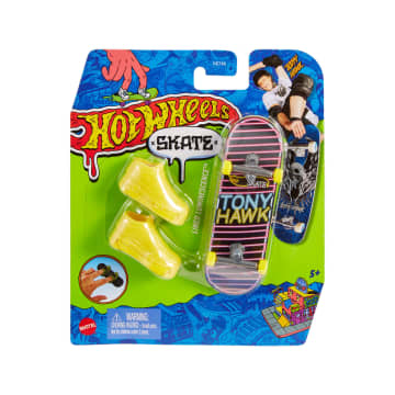 Hot Wheels Skate Veículo de Brinquedo Skateboard LINED LUMINESENCE™ com Tênis