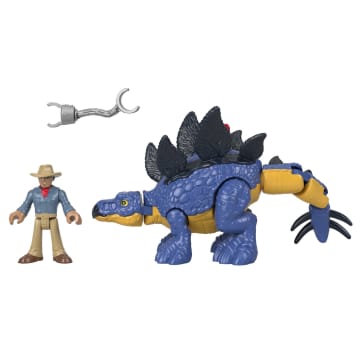 Imaginext Jurassic World Dinosaurio de Juguete Stegosaurus & Dr.