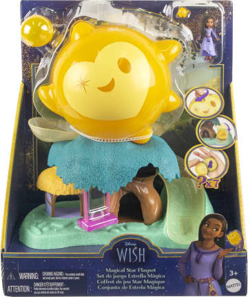 Disney Wish Coffret de Jeu Star Magique, Mini-Poupée Asha, 7 Surpr.