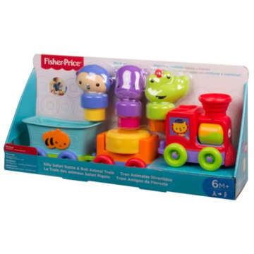 Fisher-Price Juguete para Bebés Silly Safari Tren Animales Divertidos
