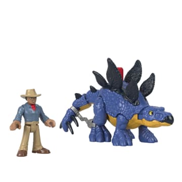 Imaginext Jurassic World Dinosaurio de Juguete Stegosaurus & Dr.