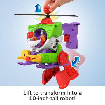 Imaginext DC Super Friends the Joker Robo Copter Toy Robot Figure & Helicopter, 3-Pieces