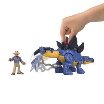 Imaginext Jurassic World Dinosaurio de Juguete Stegosaurus & Dr.