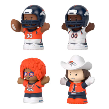 Little People Collector Denver Broncos Special Edition Set For Adults & NFL Fans, 4 Figures