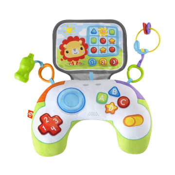Fisher-Price Littlest Gamer Tummy Wedge With 2 Linkable Baby Toys For Newborns