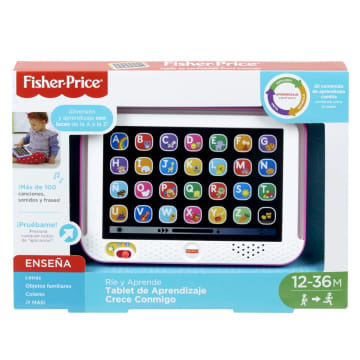 Fisher-Price Ríe y Aprende Juguete para Bebés Tablet de Aprendizaje Crece Conmigo Azul