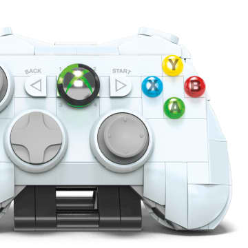 MEGA Microsoft Xbox 360 Replica Building Toy Kit With Lights (1342 Pieces) For Collectors